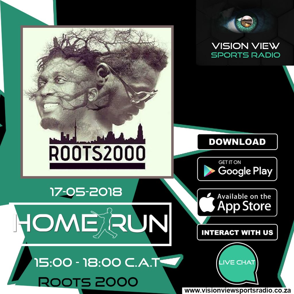 Mnisi__weMvula's tweet photo. Catch #Roots2000 tomorrow at 5pm with @TheRealMXO & @_SliqAngel for a live interview and performance @vvsportsradio on the #HomeRun https://t.co/f5Rl3szFwO