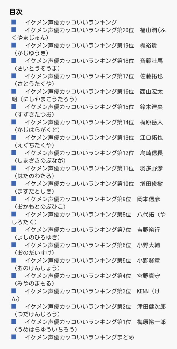 あき イケメン声優カッコいいランキング 2位の 津田健次郎おじさま 二ーノだけに ごめんなさい 津田健次郎 イケメン声優カッコいいランキング イケメン声優カッコいいランキング18 T Co Iwn5n9ucju Twitter