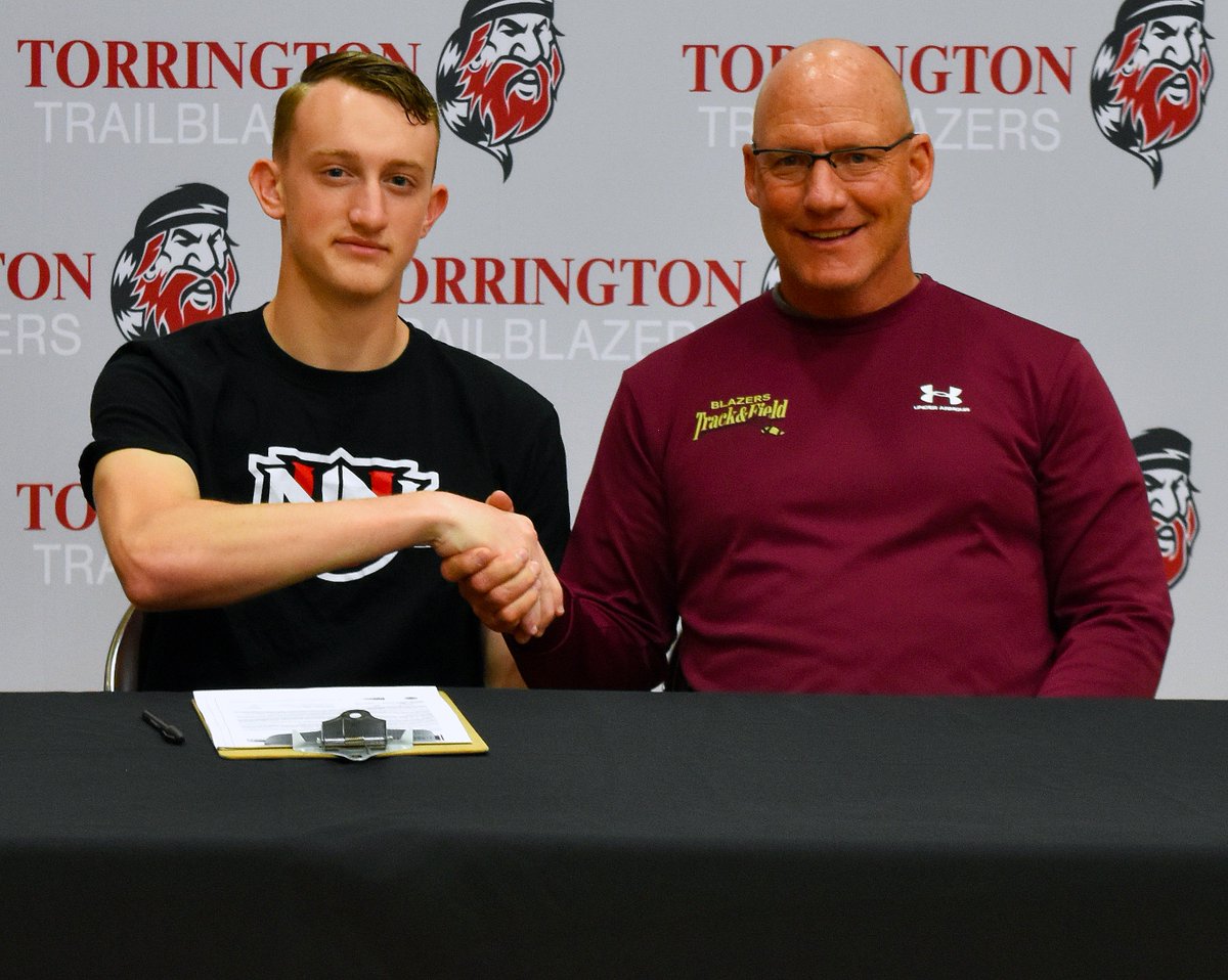 StarkeyTTSports's tweet photo. Torrington senior Aaron Borger signed his letter of intent this morning to run track for Northwest Nazarene University. #GoCoSports https://t.co/JAZjzx84i0