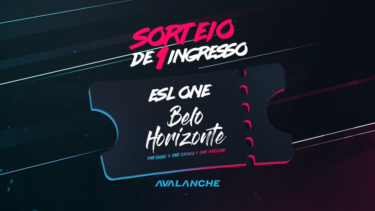 AvalancheGG's tweet photo. ⚠️SORTEIO ⚠️

O maior evento de CS:GO do BR tá chegando e você não pode ficar de fora. Quer concorrer a 1 Ingresso Premium para os 3 dias de #ESLOneBH? Então, siga as regras, chama os amigos e boa sorte!

🔗https://t.co/qdzJPSBgbU

Divulgação do resultado: 24/05! 

#Avalanche https://t.co/L45MfnUamL