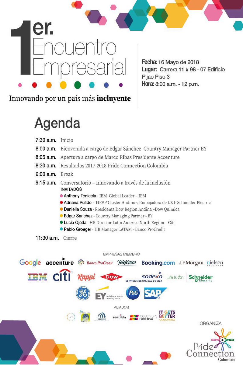 OrgulloLGBT's tweet photo. Hoy se realiza en Bogotá #EncuentroEmpresarialPrideCo de #prideconnectionco https://t.co/hBNVKMe7Yz