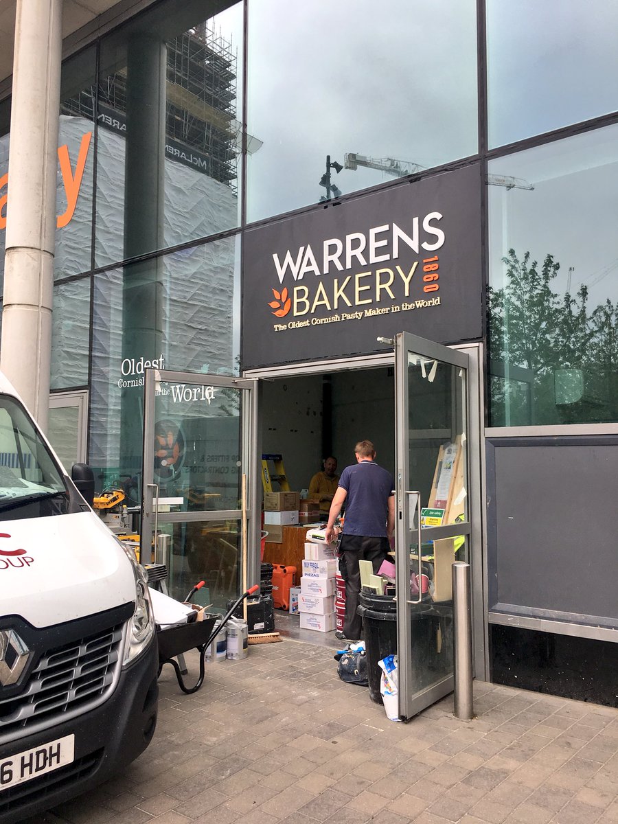 Locate Retail (@locateretailuk) on Twitter photo Spotted the new <a href="/WarrensBakery/">Warrens Bakery</a> at Wembley Park. Looks like the race is on to be ready for this Saturday and the 90,000 football fans that will walk past it. #WembleyPark #WarrensBakery Spotted the new <a href="/WarrensBakery/">Warrens Bakery</a> at Wembley Park. Looks like the race is on to be ready for this Saturday and the 90,000 football fans that will walk past it. #WembleyPark #WarrensBakery