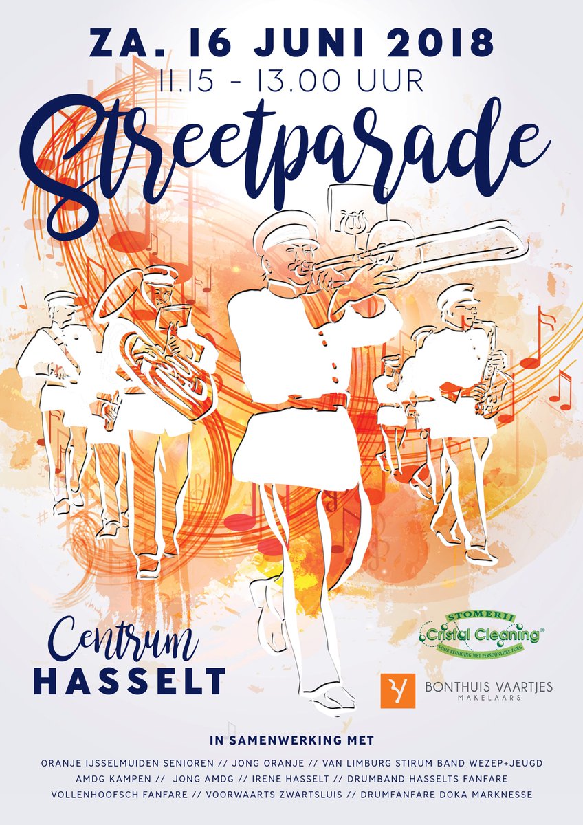 OBNDweildag's tweet photo. Zaterdag 16 juni 2018; de eerste #Streetparade in #Hasselt, als grote opening van de OBN #Dweildag 2018! 🎶🎶

Liken en/of delen wordt gewaardeerd! 😀 https://t.co/uIusXpxH23
