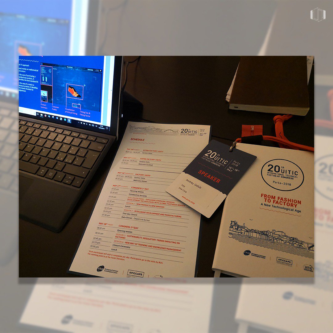 ELSECorp's tweet photo. Andrey Golub (@aVg), #ELSECorp's CEO, ready at the event #UITIC Porto 2018: the 20th International Technical #Footwear Congress https://t.co/c9iz52TvOc