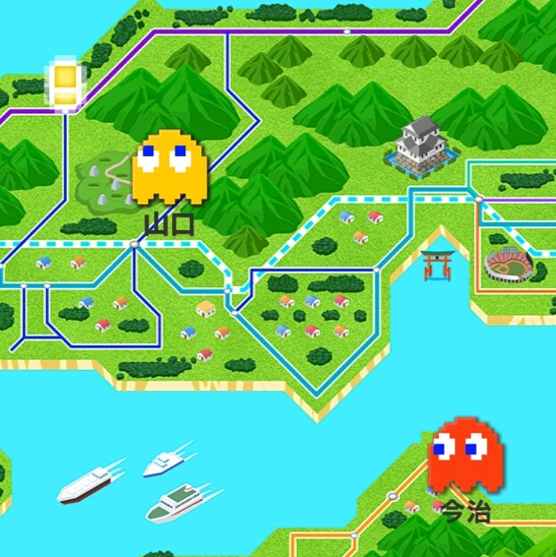 こうして見ると山口で２体重なってるのがよくわかりますね。