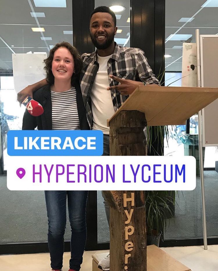 hyperion's tweet image. Nina leidde Earl van @AT5 @LeuksteSchool rond op onze school. Ze deed het heel goed tijdens likerace op Insta. Check de aflevering hier: youtu.be/lWP9kcm_PnA.