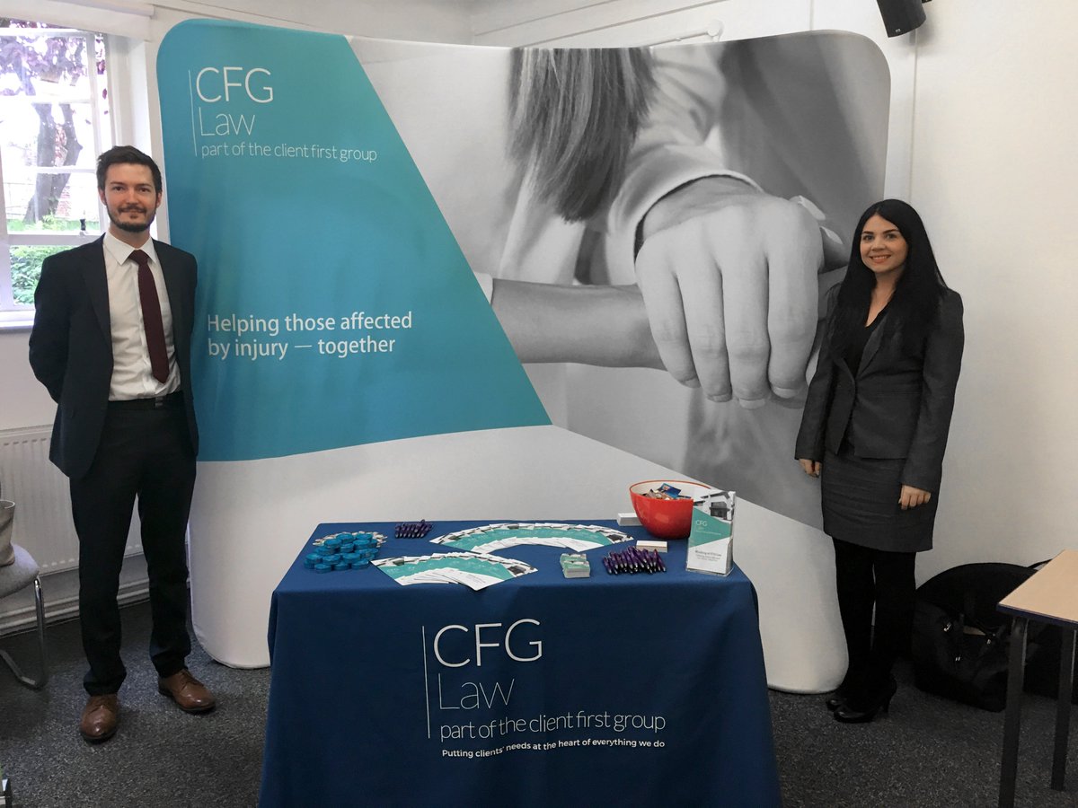 CFGmorethanlaw's tweet photo. Today we're at @UniversityofLaw #ChesterCampus Careers Fair.

We will be there to offer insight and #career opportunities within catastrophic and #seriousinjury claims sector.

If you're attending, please do come and say hi!

#careersfair #jobsfair #Chester https://t.co/OgwjonQ7RQ