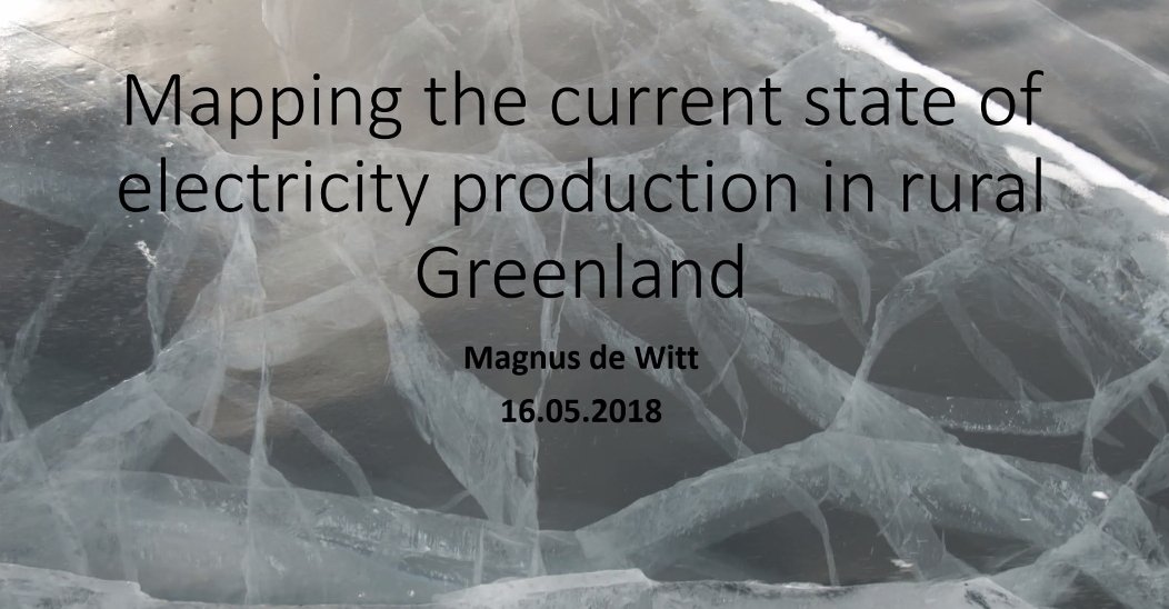 WideWhiteStage's tweet photo. Marcus de Witt talks about #sustainable #energy supply in #Arctic areas at the #POLAR18 @Polar_Research APECS Online Conference - what happens if there is no electricity? Heating is needed for survival! So 59% of capacity is covered as back up. https://t.co/vTkiHFVFYJ