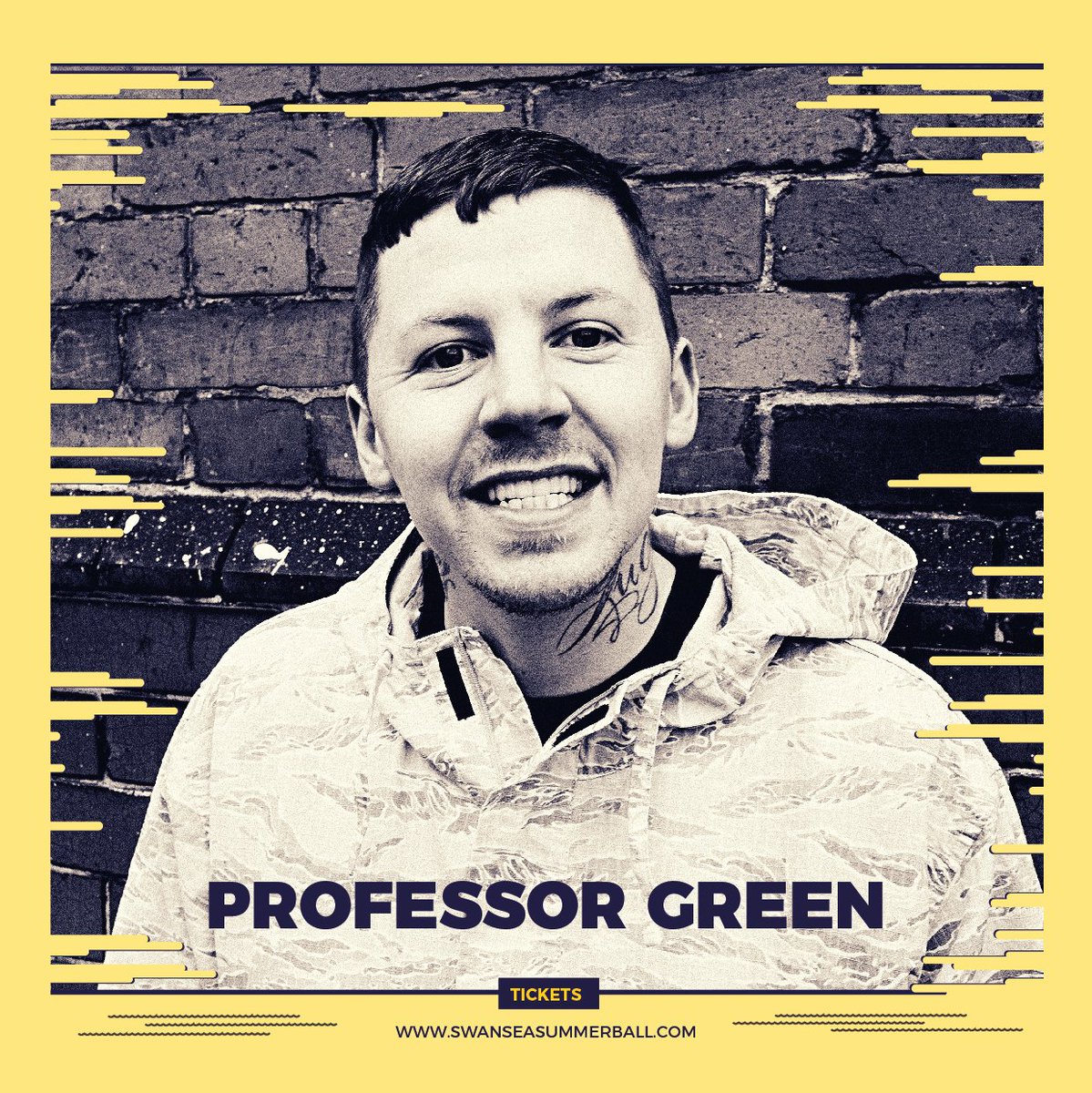 SwanseaUniSU's tweet photo. We promised a big announcement, and here it is!

PROFESSOR GREEN will be headlining at Summer Ball in June☀️🔊😎 

Get your tickets, they're selling fast 👉  https://t.co/XRgte4trYE https://t.co/X6kl7mDR0Q