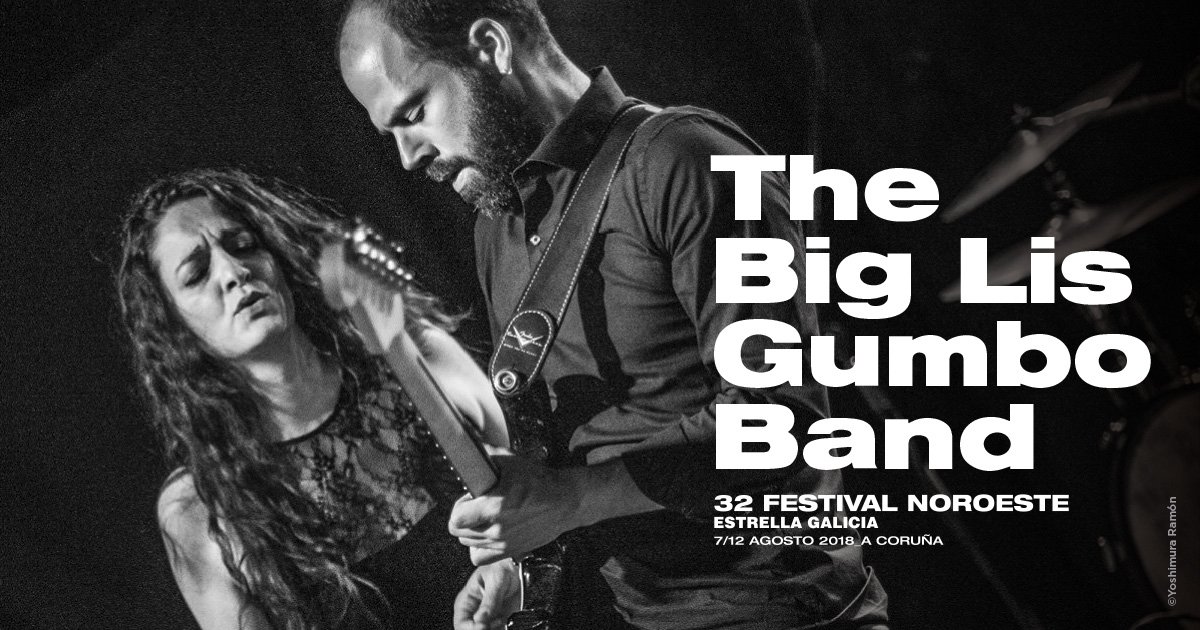 FestNoroesteEG's tweet photo. Asiduos das salas galegas, The Big Lis Gumbo Band @LisBig é un grupo de blues eléctrico no que teñen cabida todos os sabores deste xénero: Texas, Chicago, California, New Orleans blues... O cóctel de sons perfecto para unha noite de #Noroeste2018 @estrellagalicia. #SOMOSNOROESTE https://t.co/Lan6t2eaL1