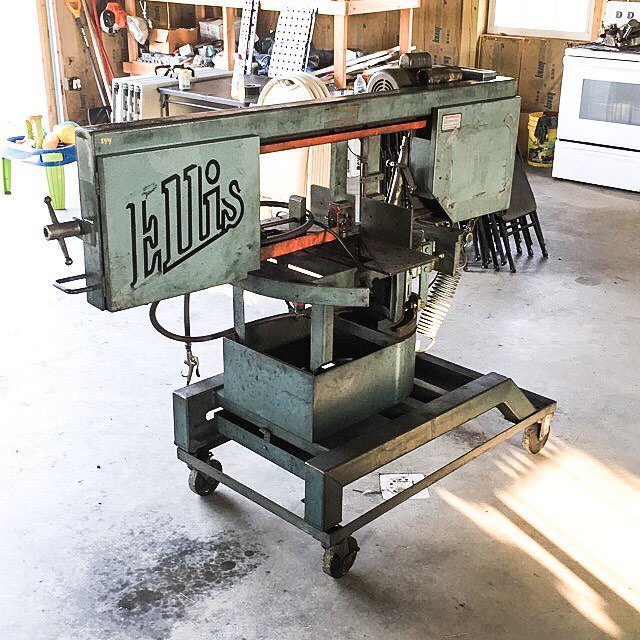 The metal shop has upgraded! Check out our new “old” bandsaw that we scored at an auction in Ohio. This is the Ellis 1800 and we can’t wait to put it to work! Who else out there owns an Ellis?