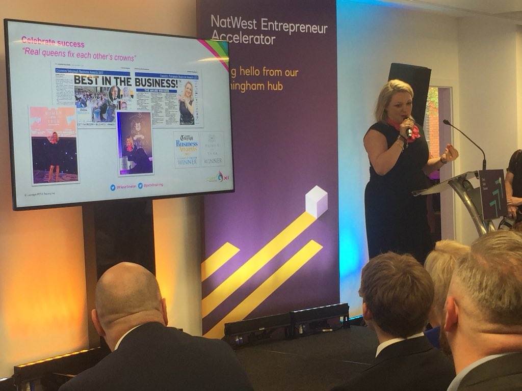 “Real queens fix each other’s crowns, and that’s not just women!” Couldn’t agree more #quote #PowerUpBrum <a href="/FleurSexton/">Fleur Sexton MBE DL</a> <a href="/NatWestBusiness/">NatWest Business</a>