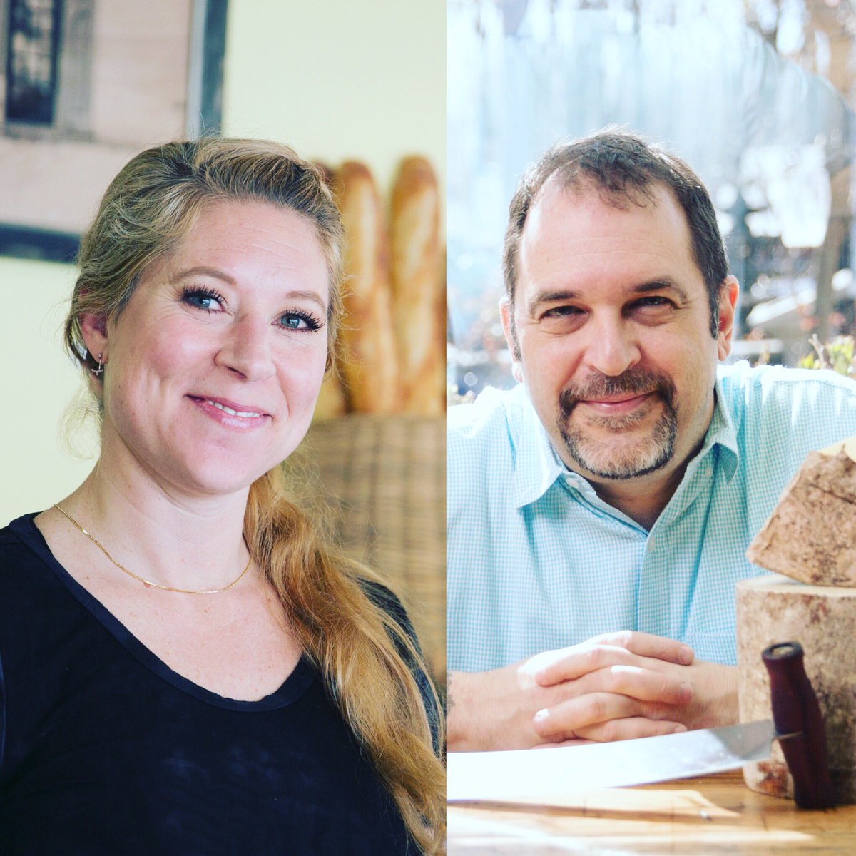 VillageCheese's tweet photo. Leah Sullivan &amp; Michael Affatato of The Village Cheese Shop (photo credit: Conor Harrigan) #mattituck #cheesemonger https://t.co/IccJhVJALN