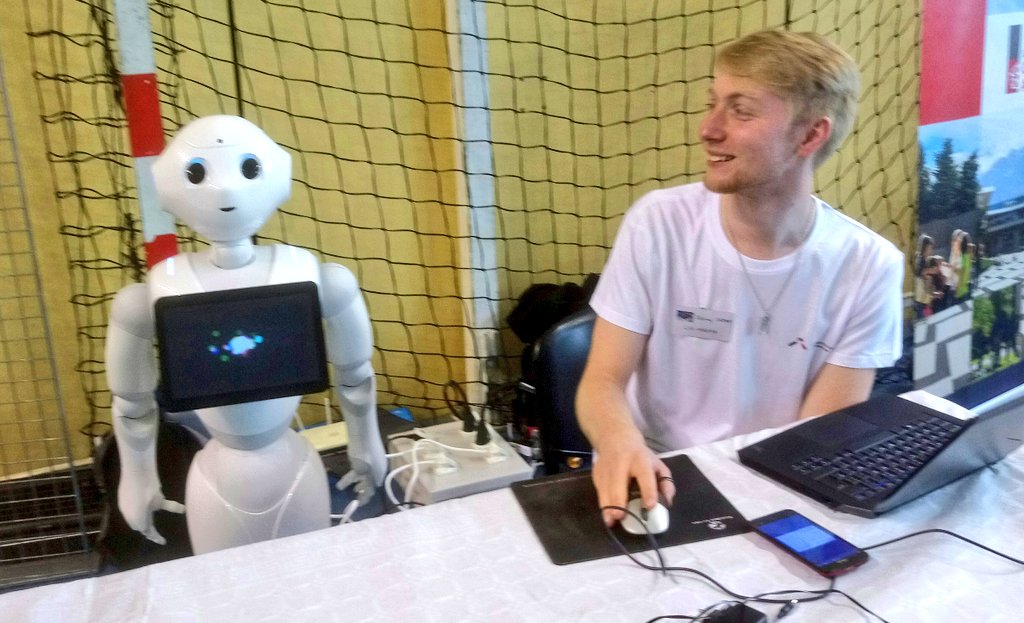 Au Challenge Robotique 2018 avec mes étudiants ! #GreCRobotique