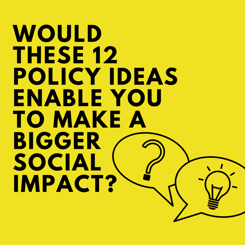 We've been working with EU's #socinn community to develop 12 EU policy ideas we think could help #socinn in Europe create real and lasting change.  Would they enable you to make a bigger impact? Read our blog and let us know! goo.gl/uN9Zsd #socimp #socent #psilabs #HCD