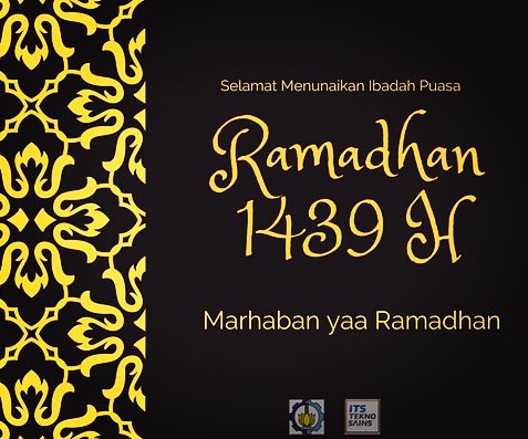 Ramadhan is like the rain, It nourishes the seeds of good deeds. 
PT. ITS Tekno Sains mengucapkan Marhaban yaa Ramadhan, semoga Allah SWT melimpahkan rahmatNya pada kita semua.