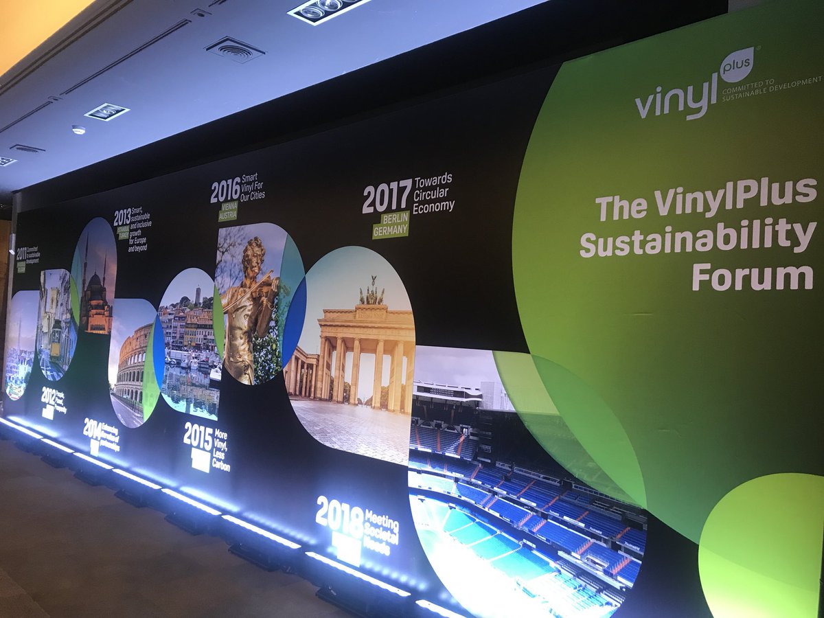 One of the key challenges being addressed by <a href="/VinylPlus_EU/">VinylPlus</a> is #Sustainability Awareness. Looking forward to contributing to discussions at this year's #VSF2018 starting today in Madrid. Theme: What role can this industry play in meeting societal needs?