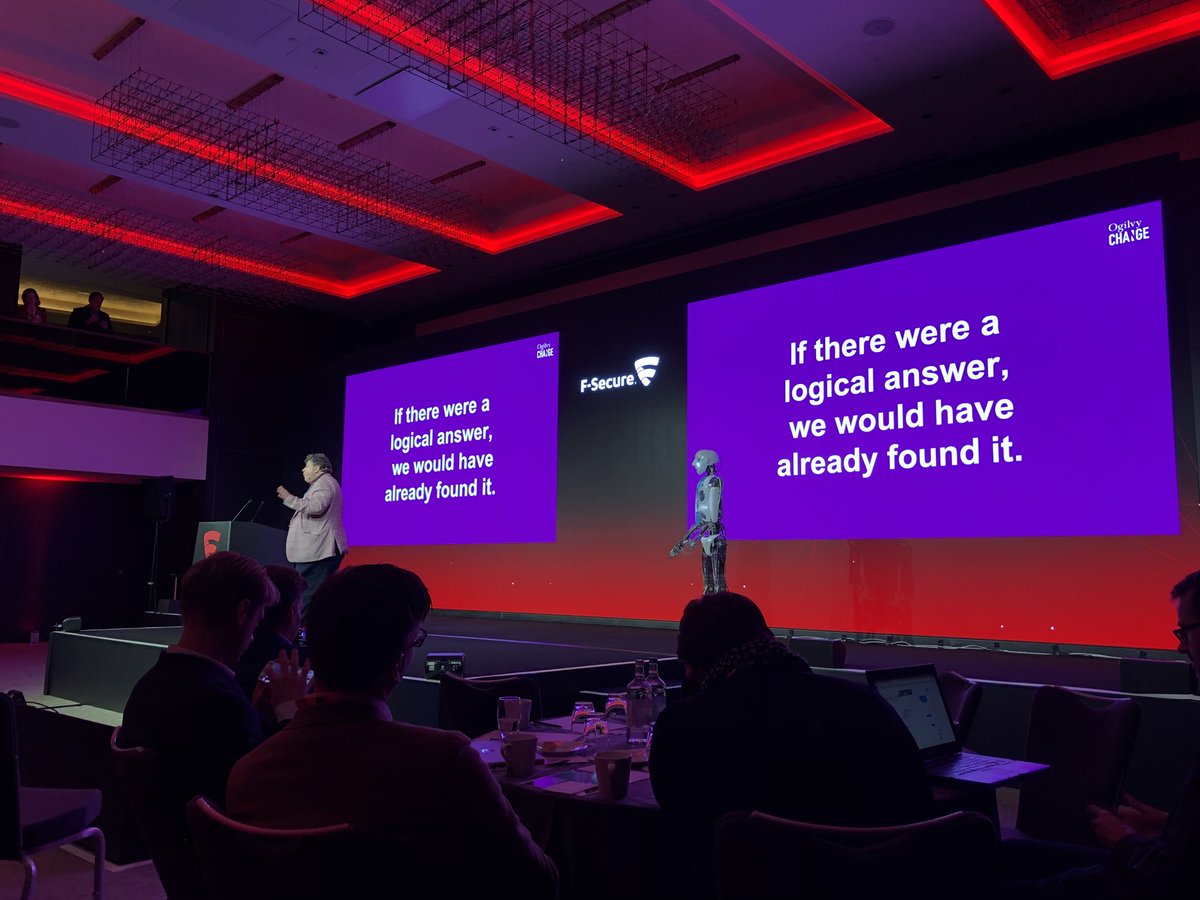 esbeevor's tweet photo. There isn’t a shortage of logical people. The remaining problems are logicproof. In most cases, the cause of the problem is 5 times removed from the result. @rorysutherland #SPECIES18 https://t.co/UYoH6KNRlD