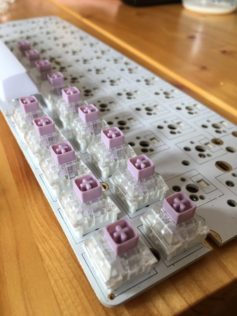 EugenPirogoff's tweet photo. sometimes kids dictate how your day looks like. I have to stay inside today so no #uikonf18 unconference day for us. At least we can do nerdy stuff at home. Testing out some keyboard parts. https://t.co/8XP1AXckMy