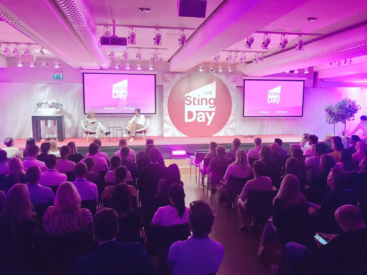 stingsthlm's tweet photo. “Good examples where business model is solving a big problem are companies like @YourKarmaApp and @worldfavor “ says our first guest on stage @NiklasAdalberth #StingDay #STHLMTech https://t.co/aHuLluK1pg
