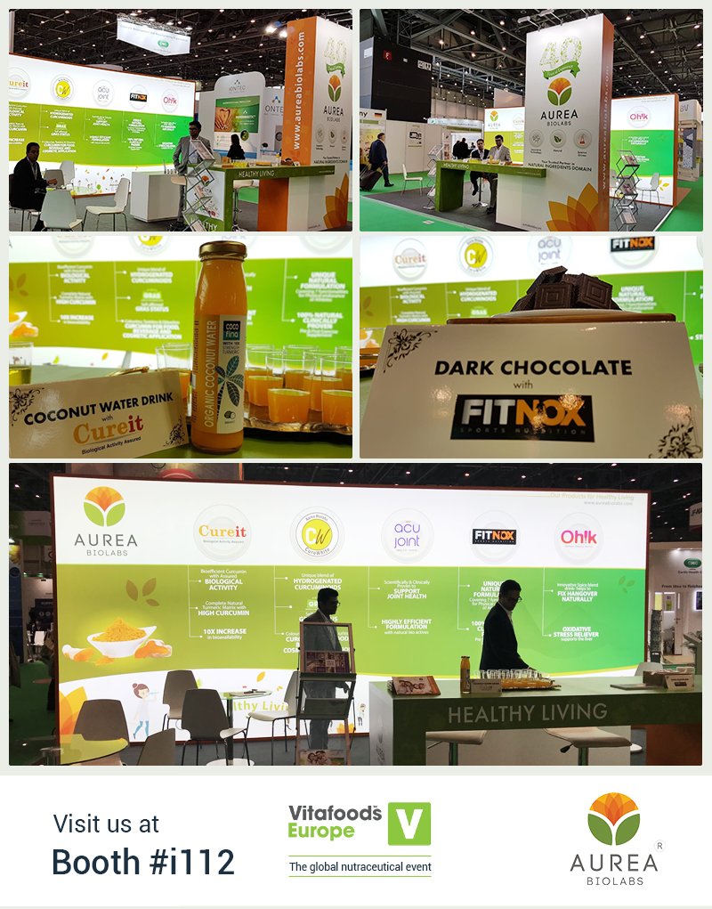 Aurea_Biolabs's tweet photo. It's 2ᶰᵈ day going on.
It's the good response!
Do more visits at booth no i112
#AureaBiolabs #VitafoodsEurope #Nutraceuticals #Curcumin #Turmeric #NaturalIngredients #VFE18 #VFE2018 #ingredients @VitafoodsEurope https://t.co/tcFazMnjxE