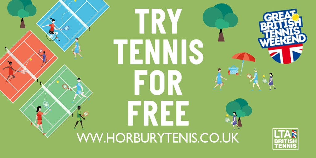 Only 2 days until the <a href="/LTANorth/">LTA North</a> Great British Tennis Weekend at Slazenger Sports Club! Why not come down to the Sports Club for free tennis on Saturday 19th! Find out more about the Event at horburytennis.co.uk #wakefieldhour