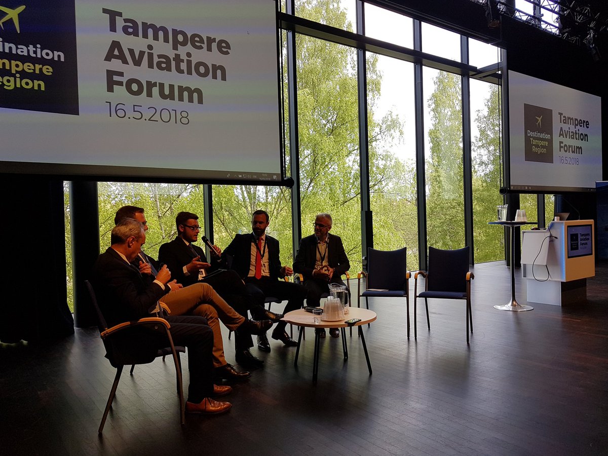 helijokela's tweet photo. Such insightful speakers in #TampereAviationForum! #Tampere is seen as a potential tourism destination for millenials who look for the more unbeaten tracks - regional airport needs to be aggressive &amp; identify its niche.
Special thanks to the weather this week 👌 #visittampere https://t.co/8g8f1hsRPT