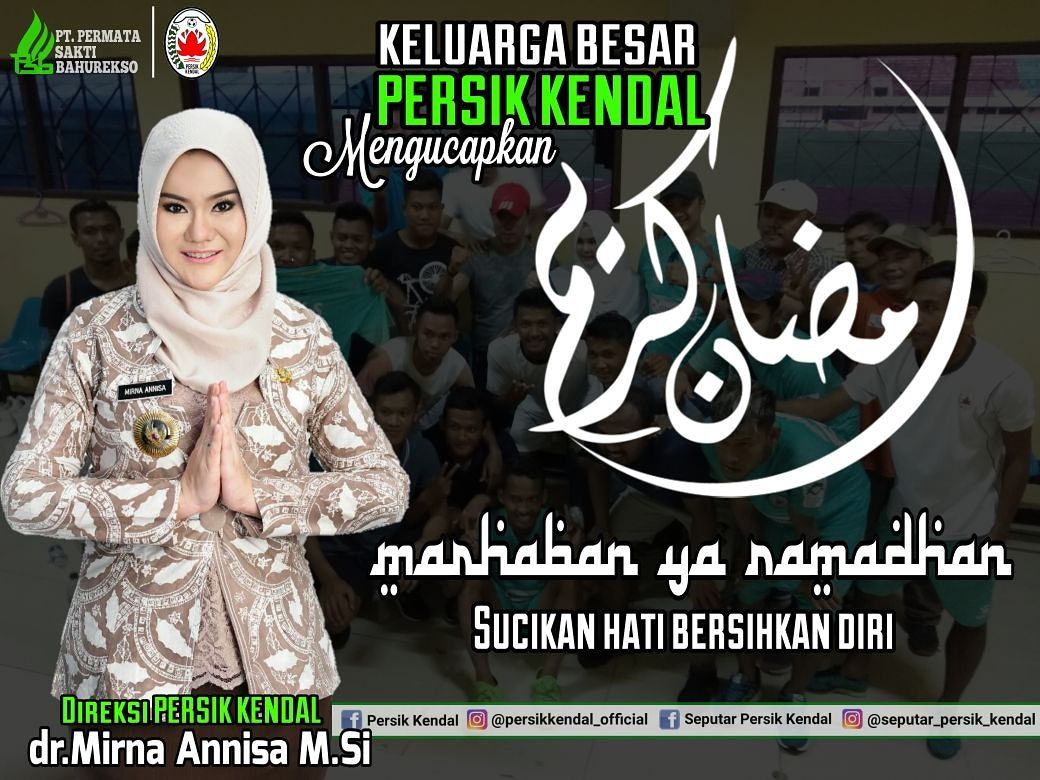 SeputarPersik70's tweet photo. Segenap jajaran official tim @kendal_persik dan official media @SeputarPersik70 mengucapkan selamat menunaikan ibadah puasa ramadhan 1439 H #marhabanyaramadhan https://t.co/r5x55Rwm1B