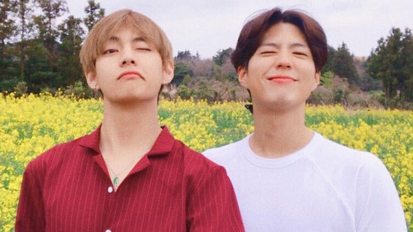 TheAnnyeongOppa's tweet photo. taehyung and parks  ❤️ https://t.co/21oHOMxiDY