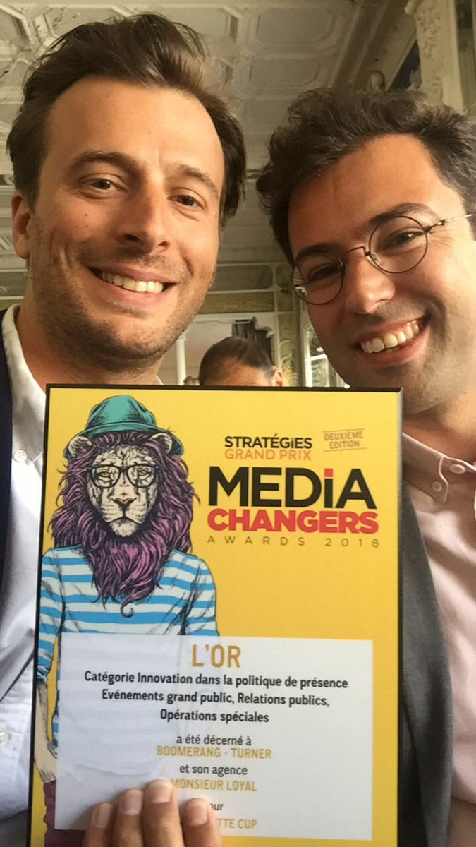 agencemrloyal's tweet photo. #News @agencemrloyal remporte l’Or pour la #BarbichetteCup, événement organisé en juin 2017 pour la chaîne Boomerang - @Turner_FR #gpstrat #event #eventprof https://t.co/hyj2tpzJkJ