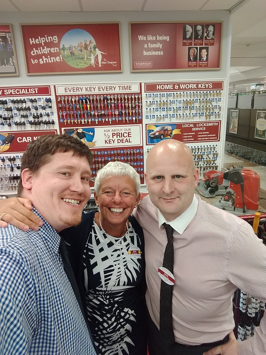 LOVELY to catch up with Aiden in Kendal Morrisons. A true SUPER STAR in the making. Xxx <a href="/JamesTCobbler/">James Timpson</a> <a href="/DaveRobb1980/">Dave Robb</a> <a href="/Timpson_News/">Timpson_News</a>