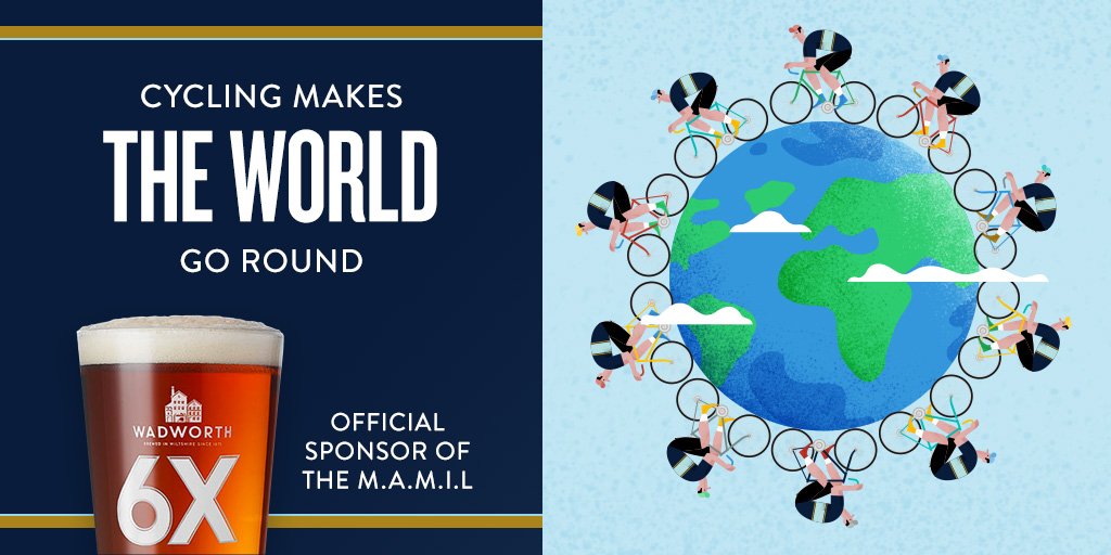 Wadworth's tweet photo. Cyclists are taking over! Did you know there are more than a billion #bicycles in the world, which is more than twice the number of cars? And 42% of people aged 5+ in the UK own a #bike, that's around 25 million people! #6XMAMIL https://t.co/YrABLPoGaM