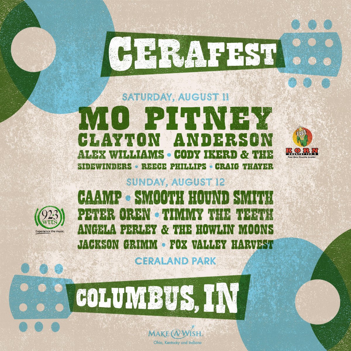 korncountry1003's tweet photo. The line-up for @cerafest2018 is 🔥. Yeah, we said it. Get your tickets now at https://t.co/aDv6iNZNjR OR win 'em tomorrow at 7:30 on the #KORNMorningShow https://t.co/qN5YaGmxEq