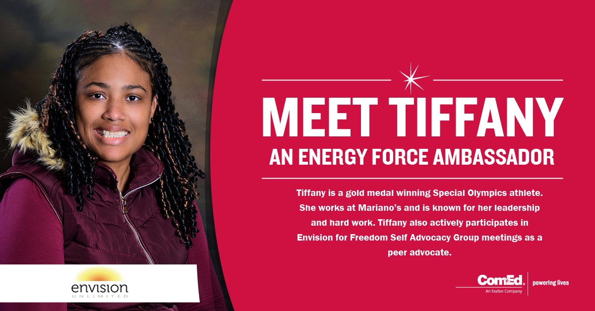 ComEd's tweet photo. Say hi to π to Tiffany from @envisionchicago! Learn more about the #ComEdEnergyForce program at: https://t.co/th6gHbdaGE https://t.co/XgiyXvrRAL
