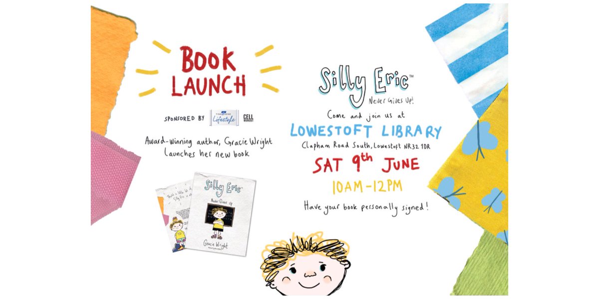 SillyEricTweets's tweet photo. ๐ข excited to announce the Book Launch of the BRAND NEW #SillyEric book eek. Hands up whoโs coming โ #nevergivingup @graciewright222 https://t.co/fr1rrrm8sZ