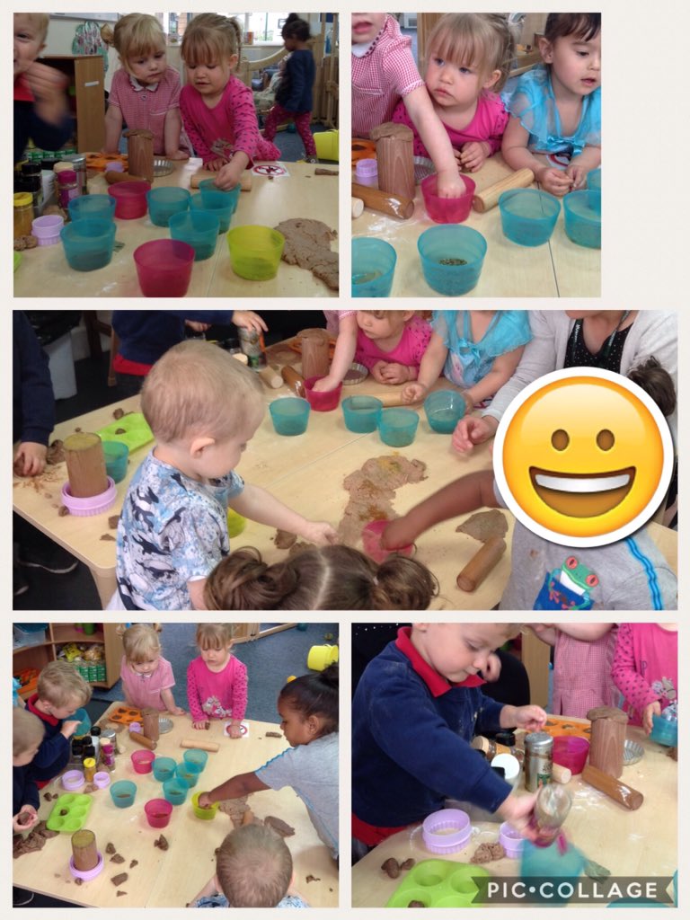 FSMansel's tweet photo. Exploring the play dough and spices using our senses, touch, sight, smell. @ManselLearning. #goodwaiting #goodsharing https://t.co/dNvIjWbiBJ