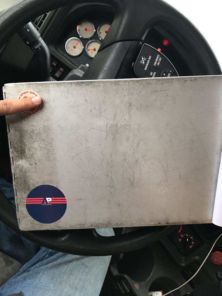 brawil86's tweet photo. @NoMoSocialism75 @AP4Liberty I grabbed a few also for the same reason! Im at work, so can’t show most of my new #APSwag but I do have one with me! My clipboard for work! https://t.co/pxVA59w4Rz