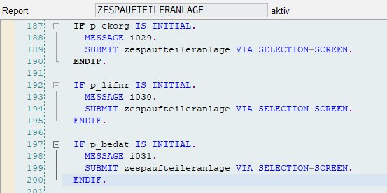 Draugr793's tweet photo. Most elegant way to validate inputs on an selection screen 🙄

#sap #abap #justcustomerthings https://t.co/MnbksmO8dR