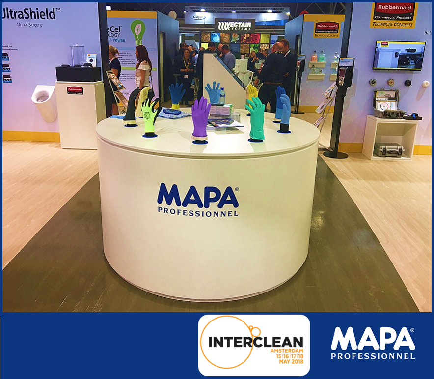 @MapaPro at @intercleanshow in Amsterdam! Come and meet us, our team will welcome you and help you find the best solution to protect your hands. Find out more on mapa-pro.com #welcome #interclean2018 #interclean #healthandsafety #protectivegloves
