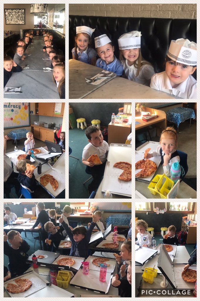 bpsmissbeattie's tweet photo. Lots of excited faces before and full tummies after. Don't worry we only ate 1 slice to try and will take the rest  home to share with our families. 😊 🍕 https://t.co/GF3CYSCS0v