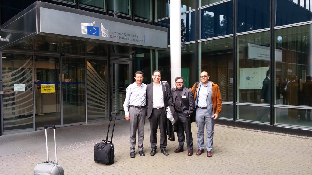 DiegoJPalao's tweet photo. @DiegoJPalao, Dr. J Cobo , @parctauli @CIBER_SAM, and members of the #Nympha project for #bipolardisorder at the final meeting in @EU_Commission #2018 https://t.co/ica6jXeTJL