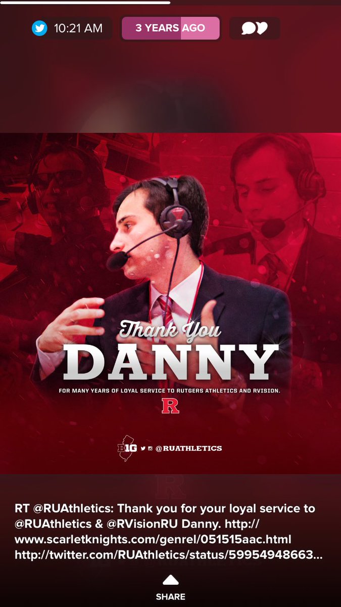 DannyBreslauer's tweet photo. How was this only three years ago? That was a fun day, @RVisionRU. @TimDeMartin @MarkSellRU #TwitterlessColin https://t.co/nnOhOBbzrB