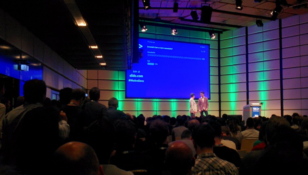 drupalat's tweet image. .@HornCologne introducing @JeremiahLee and his #WeAreDevs talk about #jsonAPI