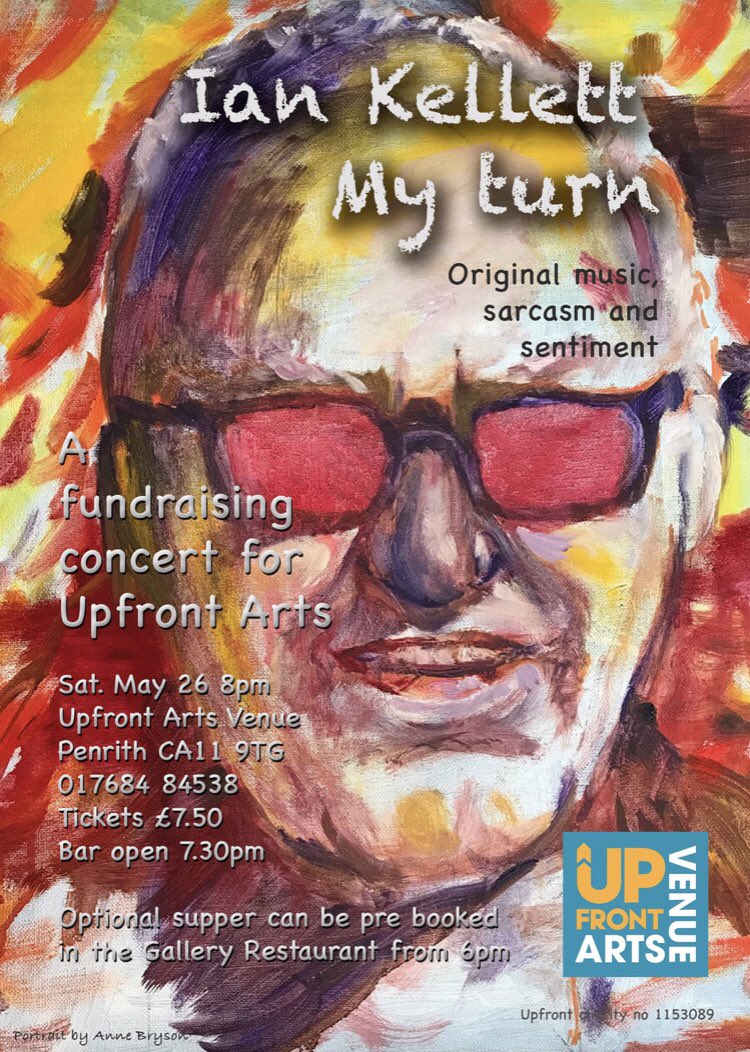 Coming concert by one of our former members. It promises to be a fun evening. #Upfront #Cumbria #music