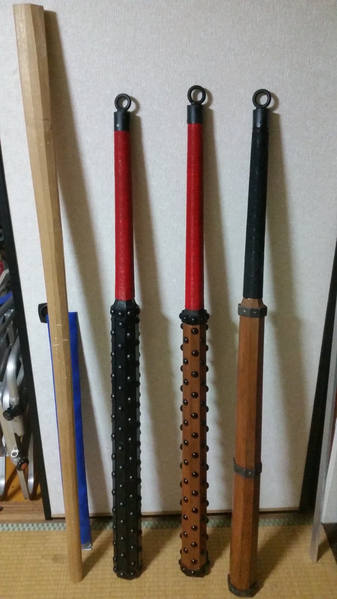 希少［武具］袖がらみ 槍 金砕棒 棍棒古道具