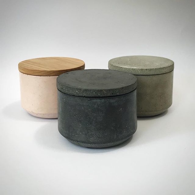 concreteforest_'s tweet photo. Three new and updated handmade containers going off on their travels today. These should be in stock soon. #updateddesign #newcustommould #originaldesign #concrete #concretehomeware #danishdesign #madeinwestcork #concreteforest https://t.co/DX7JkNOaTP https://t.co/mZQS7SWnXo