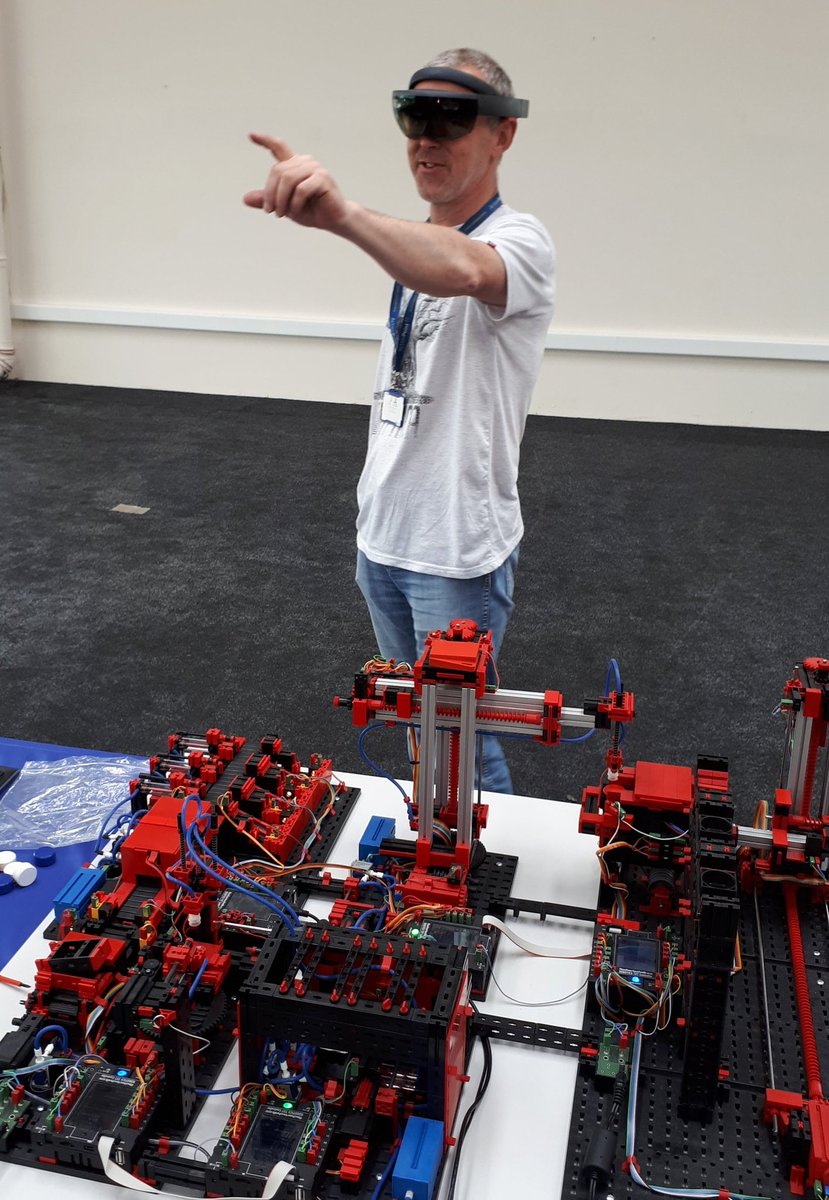 ActionPointTech's tweet photo. We are all set up and ready to go for today's confirm launch in Castletroy.

#sfi #confirm #IoTPREDICT #HoloLens https://t.co/yVUHwKIsci