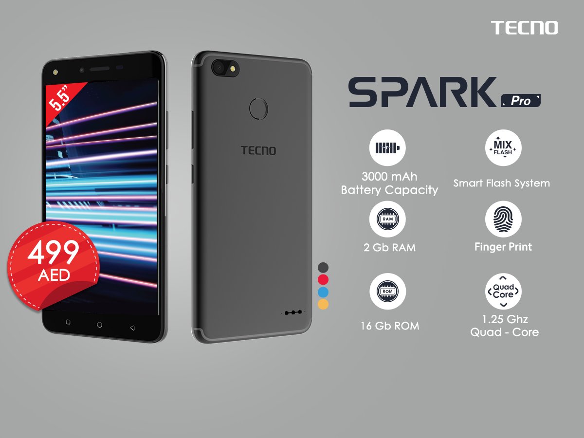 TECNOARABIA's tweet image. تكنو سبارك برو جوال جديد بالإمارات بسعر رائع لفترة محدودة ٤٩٩ درهم
#إشترى_الأن #جرب_تكون_مختلف 👍
TECNO Spark Pro is now available in UAE with 499 AED 👍
#TryDifferent #TECNOSparkPro