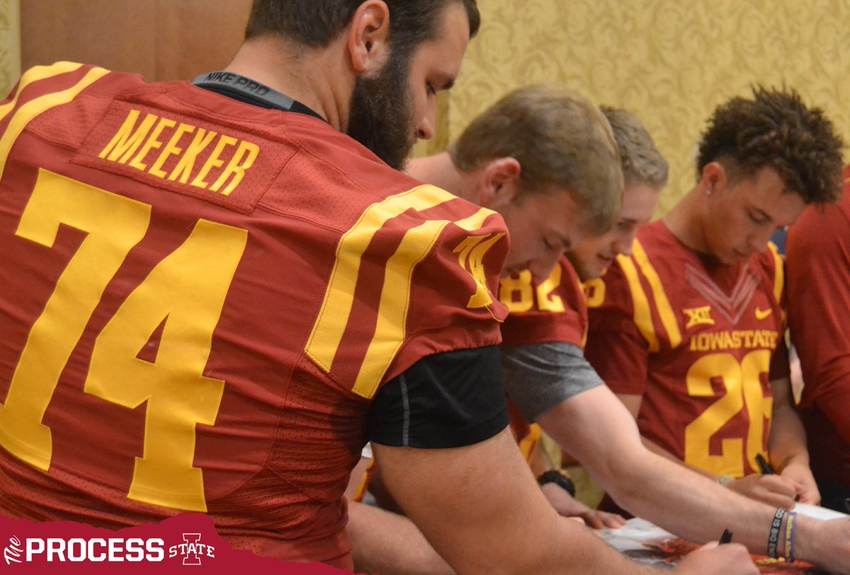 CycloneFB's tweet photo. It was a great night in Cedar Rapids. We are off to Grinnell and Waterloo today on the #CycloneTour18!

#CyclONEnation https://t.co/9tw9M9OZQ5