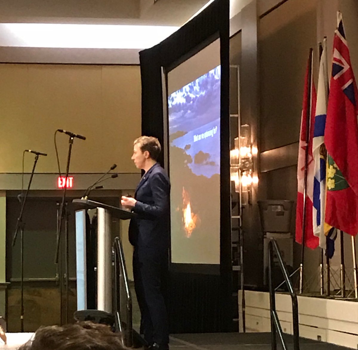 Proud to be listening to the wisdom of fellow Fogo Islander, Zita Cobb, founder of the <a href="/fogoislandinn/">Fogo Island Inn</a> and the Shorefast Foundation at our <a href="/CAPNL2018/">CAPNL 2018</a> conference. <a href="/CdnPrincipals/">CdnPrincipals</a> (Some smart people from Fogo Island!  Just sayin’ !)